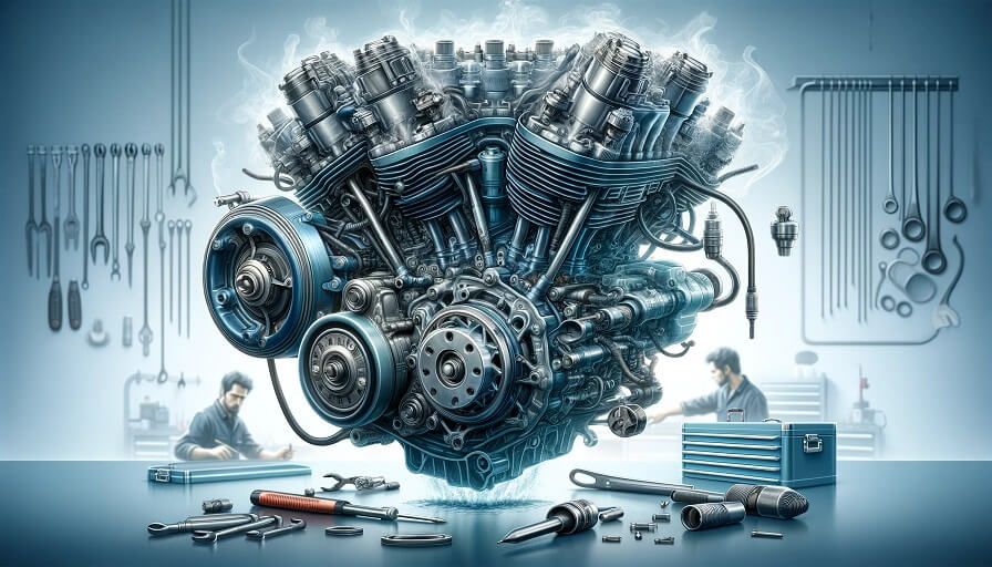 Motorcycle Engine Burning Oil