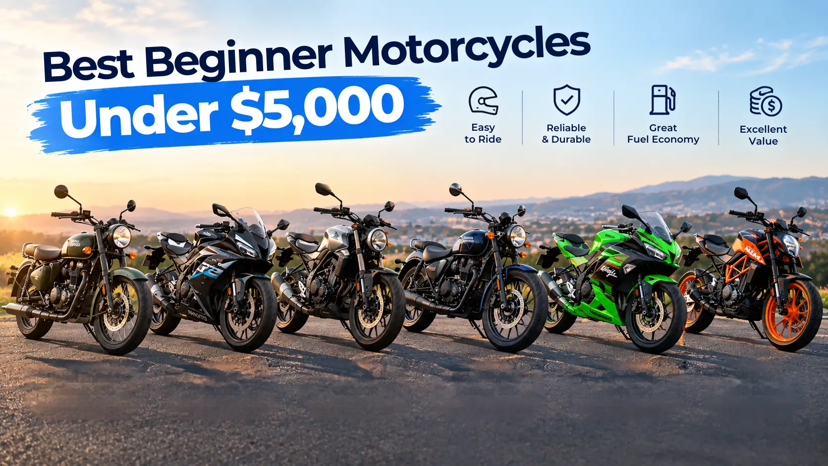 Best Beginner Motorcycles Under $5,000 in 2026