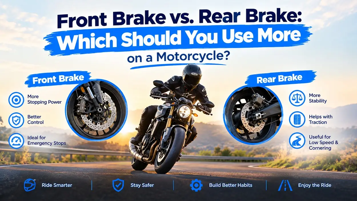 Front Brake vs. Rear Brake: Which Should You Use More on a Motorcycle?