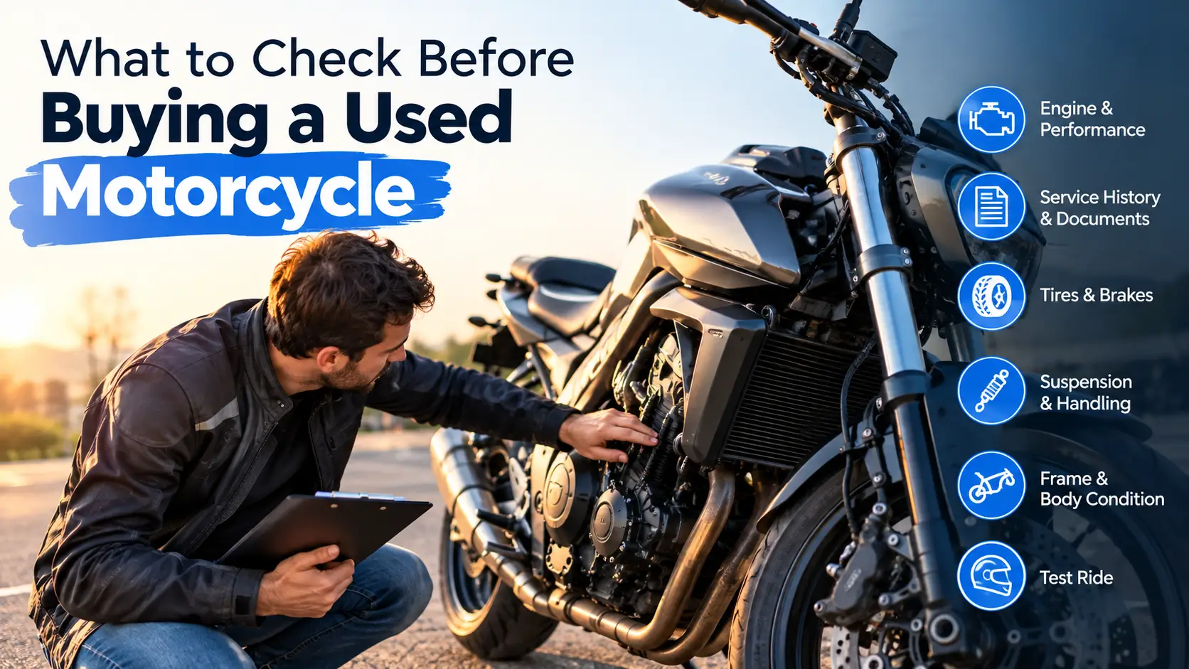 What to Check Before Buying a Used Motorcycle: The Red Flags Checklist